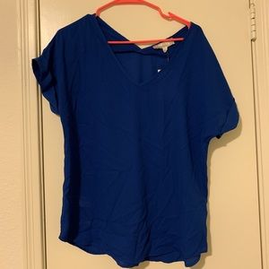 Pink rose blue top ❗️BOGO❗️